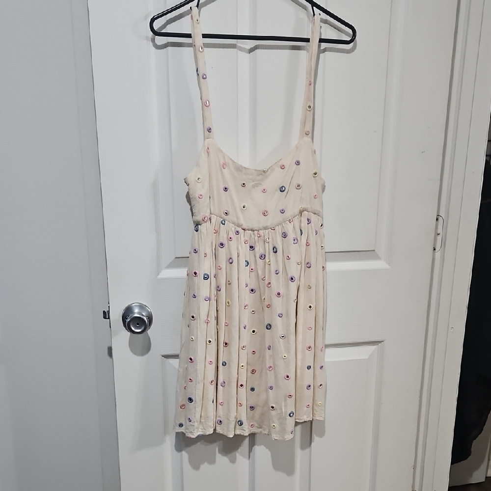 Lovers + Friends‎ Cream Mirrored Dress Size Small